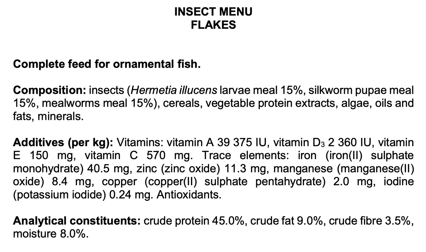 Tropical Insect Menu Flakes (1.8oz)