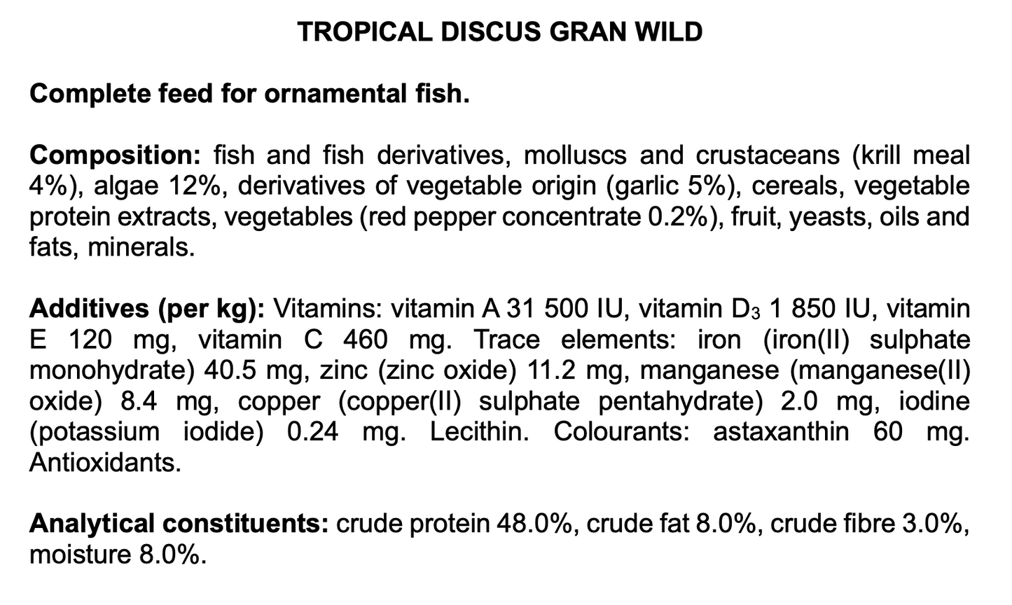 Tropical Discus Granules Wild (15.5oz)