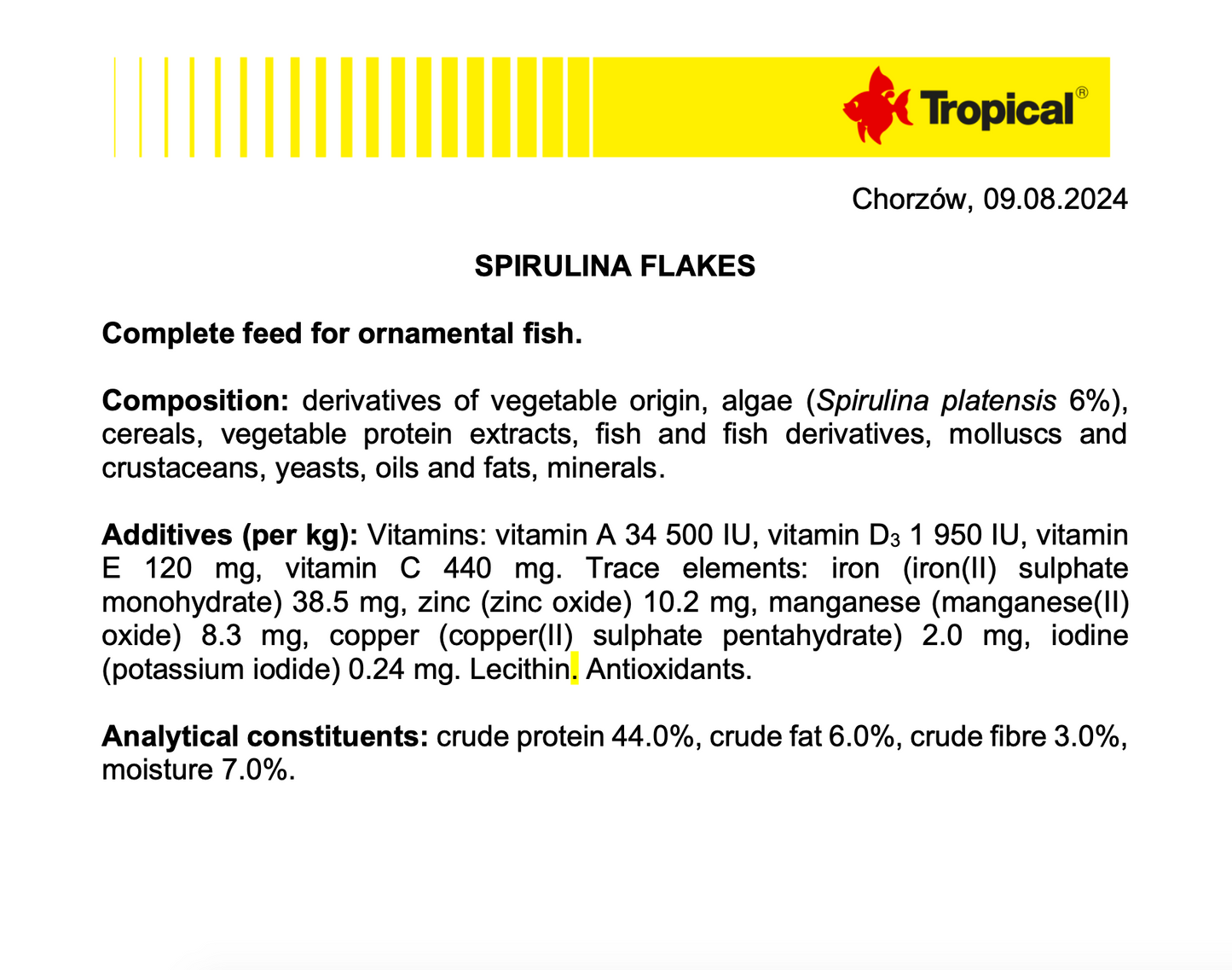 Tropical Spirulina Flakes (7.1oz)
