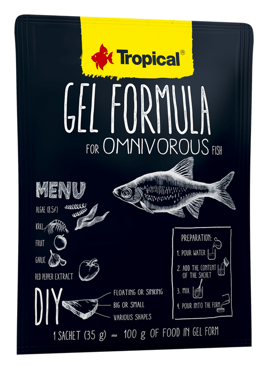 Tropical Gel Formula for Omnivorous Fish (1.8oz)