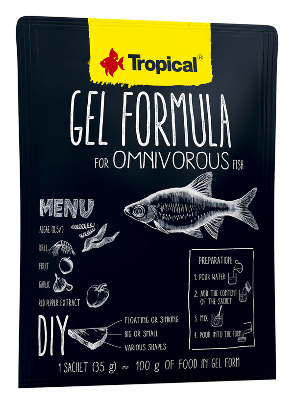 Tropical Gel Formula for Omnivorous Fish (1.8oz)
