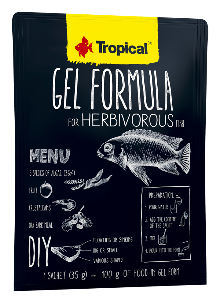 Tropical Gel Formula for Herbivorous Fish (1.8oz)