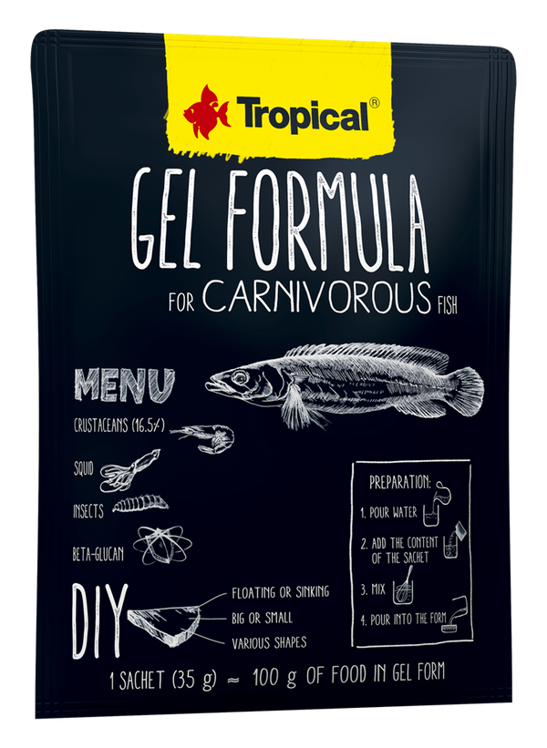 Tropical Gel Formula for Carnivorous Fish (1.8oz)