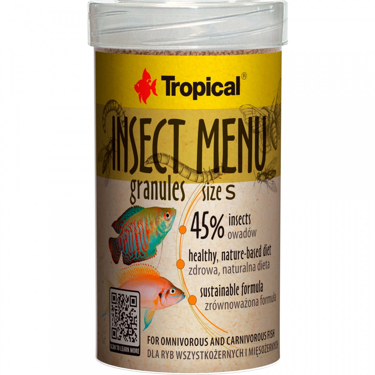 Tropical Insect Menu Granules S (4.8oz)