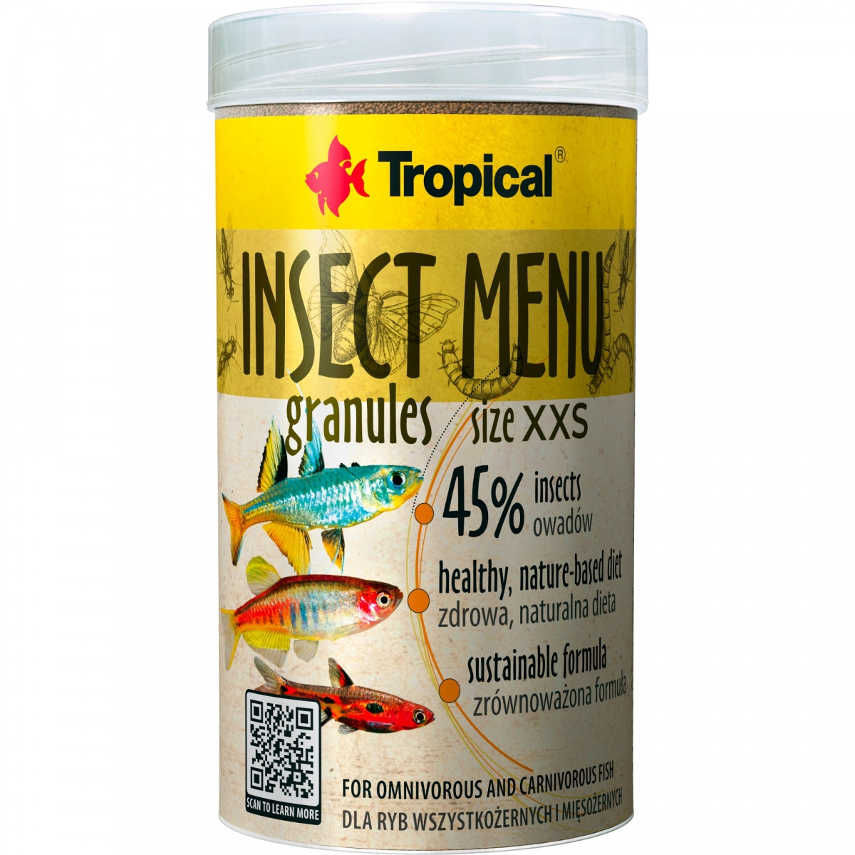 Tropical Insect Menu Granules XXS (2.3oz)