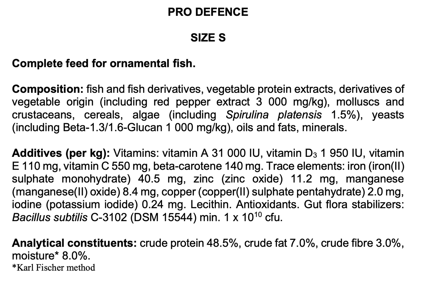 Tropical Pro Defence Granule S (4.8oz)