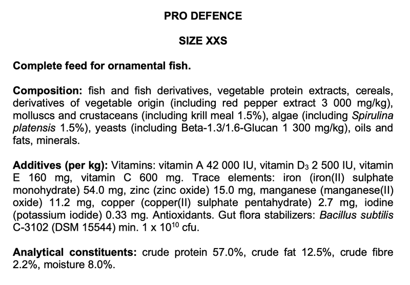 Tropical Pro Defence Granule XXS (2.5 oz)