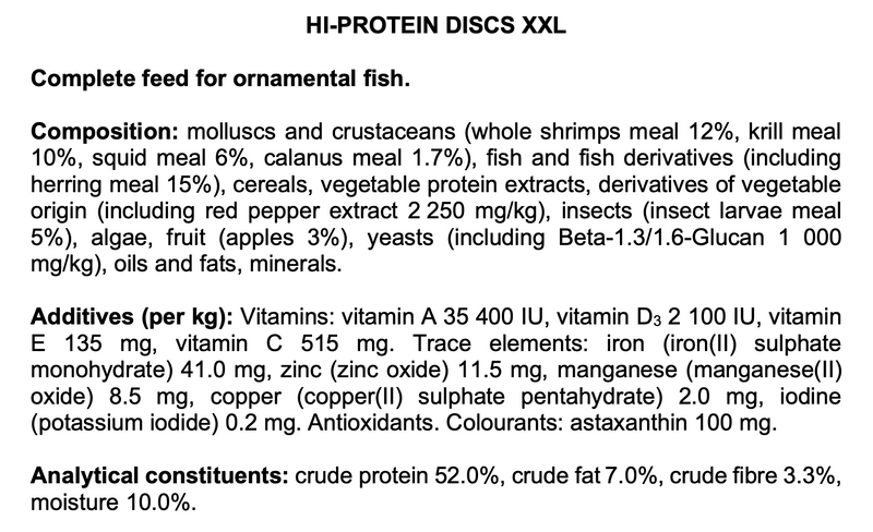 Tropical Hi-Protein Discs XXL (17.6oz)