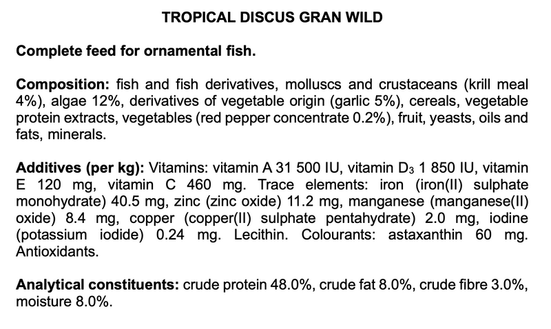 Tropical Discus Granules Wild (15.5oz)