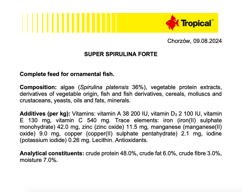 Tropical Super Spirulina Forte Flakes (7.1oz)