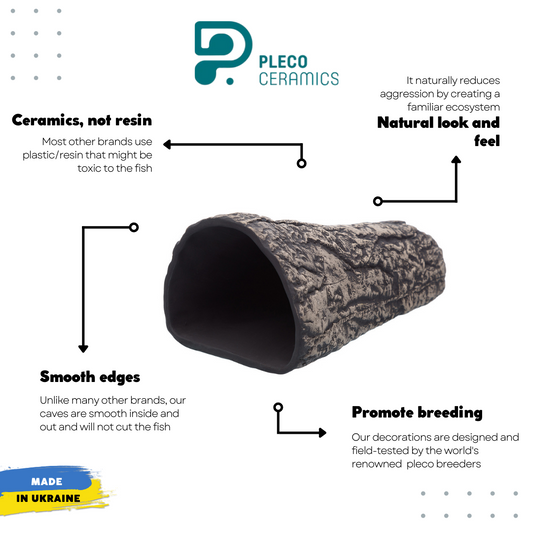 Pleco Cave - Cone Grey L