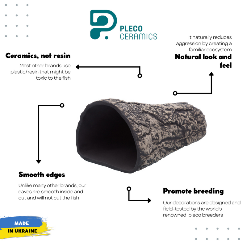 Pleco Cave - Cone Grey L