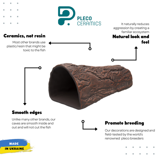 Pleco Cave - Cone Brown L