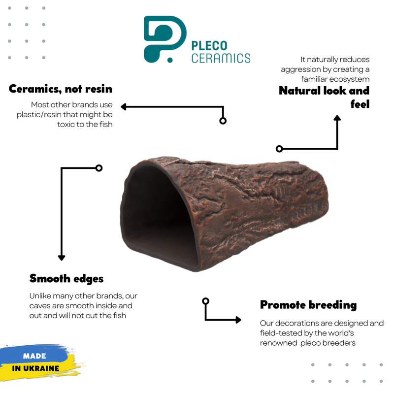 Pleco Cave - Cone Brown L